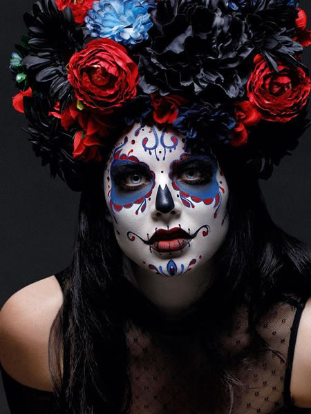 professional day of the dead face painter for Sephora los angeles